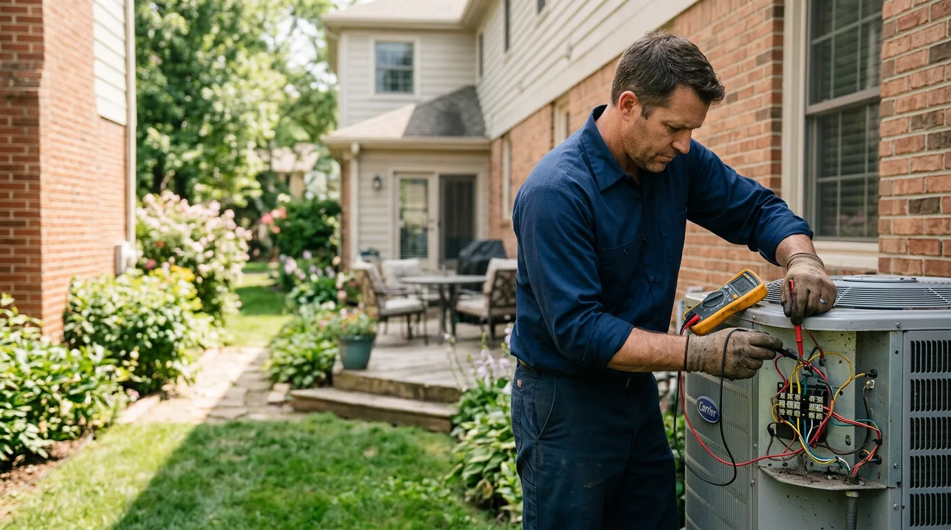 HVAC technician working near Arcola, MS